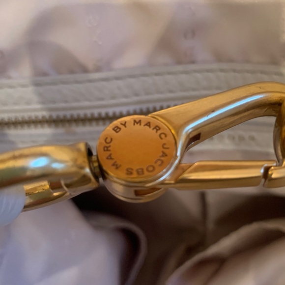 MARC JACOBS LEATHER SATCHEL CREAM HANDBAG NEW - Picture 10 of 12